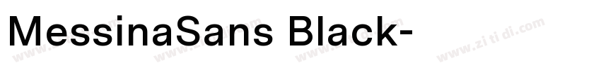 MessinaSans Black字体转换